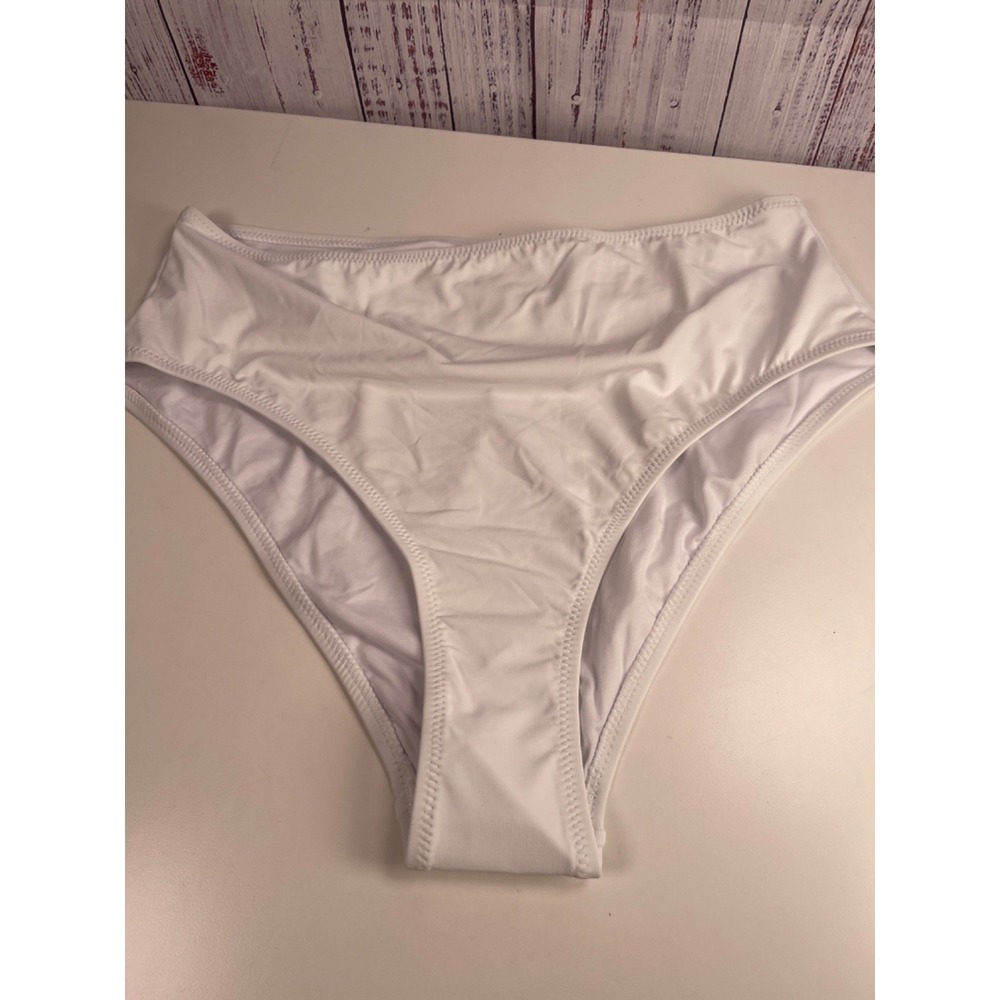 Mono B Bikini Bottom Size L White NWOT